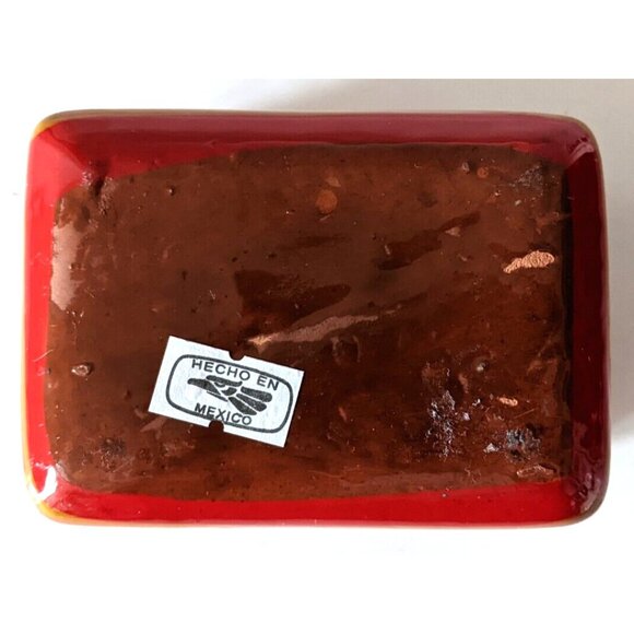 Lot Of 2 Folk Art Pottery Trinket Boxes Tonala Mexico Handmade Terracotta 3.5 in - Picture 5 of 8